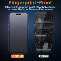 Matné tvrdené sklo na ochranu displeja pre iPhone 17 Pro, tvrdosť 9H, odolné voči odtlačkom prstov, ochrana celej obrazovky, balenie 3 ks 3