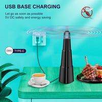 BNGXR Szúnyog és Legyűző Ventilátor 2db Töltödhető Hordozható Rovarriasztó 5