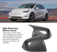 Bnineteenteam Szénszálas Hatású Visszapillantó Tükörkupak Tesla Model Y-hoz (2020-2023) - Fényes Oldalsó Tükörborítás 3