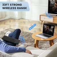 Bnnwa Bluetooth billentyűzet érintőpaddal, 3 eszköz, UK QWERTY 2