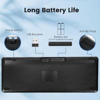 Bnnwa Bluetooth billentyűzet érintőpaddal, 3 eszköz, UK QWERTY 6