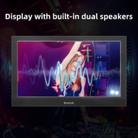 Bnztruk 11,6" Hordozható Érintőképernyős Monitor - FHD IPS Kijelző, USB-C és HDMI Csatlakozás, Beépített Hangszórók, Kompatibilis Raspberry  8