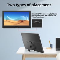 Bnztruk 11,6" Hordozható Érintőképernyős Monitor - FHD IPS Kijelző, USB-C és HDMI Csatlakozás, Beépített Hangszórók, Kompatibilis Raspberry  5