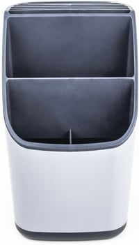 BOAA Fresh Evőeszköz Rendszerező Szett - Konyhai Eszköztartó Mosogatóhoz, Fehér-Szürke, 3 Részes, BPA-mentes Műanyag, Könnyen Tisztítható 6