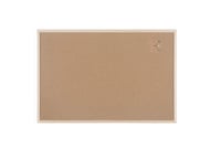 Korková nástenka BoardsPlus s borovicovým rámom, 90x60 cm, 6 — Na zadnej strane je preliačina a vrchná časť sa oddeľuje od rámu (stav: pozri 2. obrázok) 1
