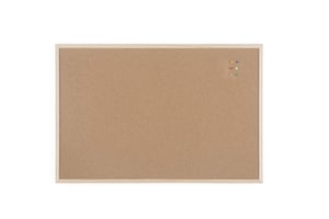 Plutena ploča BoardsPlus s drvenim okvirom, 90x60 cm, 6 — Na stražnjoj strani postoji udubljenje, a gornji dio se odvojio od okvira (stanje: vidi 2. sliku)
