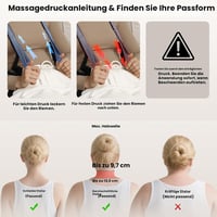 Aparat de masaj cervical 4D Shiatsu BOB AND BRAD cu încălzire, fără fir și cu fir, 2 niveluri de intensitate și temperatură pentru gât și umeri 3