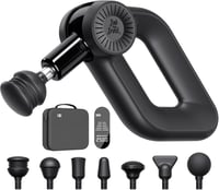 Bob and Brad D6 Pro masszázspisztoly 16mm amplitúdó OLED kijelző hordtáskával - Black 1