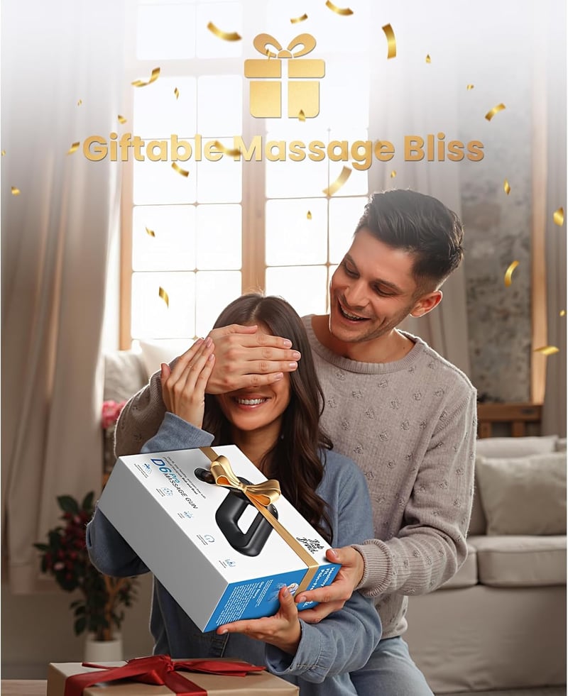Bob and Brad D6 Pro masszázspisztoly 16mm amplitúdó OLED kijelző hordtáskával - Black