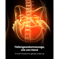 Masážny prístroj na chrbát BOB AND BRAD EZBack Prime Shiatsu s funkciou vyhrievania, elektrický masážny prístroj na krk a chrbát s diaľkovým ovládaním, 3 intenzity a režimy, masáž krku, ramien a drieku, na doma aj do kancelárie 5