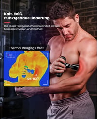 BOB AND BRAD Q2 Pro Mini Masszázspisztoly Hideg-Meleg Funkcióval - Hordozható Izommasszírozó 5 Sebességgel, Mély Szöveti Masszázshoz, Izomre 3