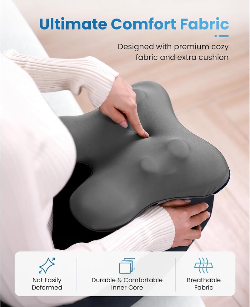 BOB AND BRAD Shiatsu Hátmasszírozó Fűtéssel és Távirányítóval Nyak és Váll Fájdalomra