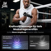Bob and Brad T2 masszázspisztoly 4000mAh akkumulátorral, 3200 rpm, 10mm amplitúdó 2
