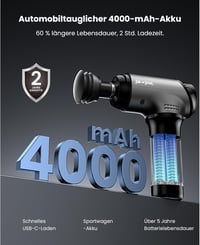 BOB AND BRAD T2 Pro Masszázspisztoly Hő és Hideg Funkcióval, 4000 mAh Akkumulátor, 10 mm Amplitúdó, Izomfájdalom Enyhítő Masszírozó Edzéshez 4