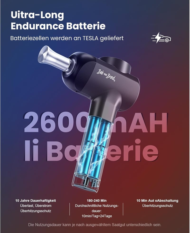 BOB AND BRAD X6 Pro Max Masszázspisztoly Meleg-Hideg Fejjel, 11mm Amplitúdó, 5 Sebességfokozat, Izomfájdalom Enyhítésre, USB-C Töltés, Hordo