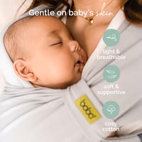 Boba Bliss Előre Felcsavart Babahordozó Kendő Újszülötteknek - Szürke 3