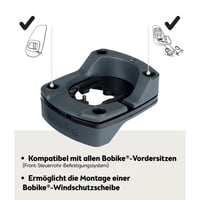 Adaptor Bobike A-head Plus (8015300353) pentru scaun de bicicletă pentru copii, compatibil cu modelele Go Mini, One Mini și Evolve Mini, pentru tijă de ghidon MTB standard, negru 5