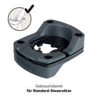 Adaptor Bobike A-head Plus (8015300353) pentru scaun de bicicletă pentru copii, compatibil cu modelele Go Mini, One Mini și Evolve Mini, pentru tijă de ghidon MTB standard, negru 2