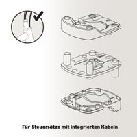 Adaptor Bobike A-head Plus (8015300353) pentru scaun de bicicletă pentru copii, compatibil cu modelele Go Mini, One Mini și Evolve Mini, pentru tijă de ghidon MTB standard, negru 3