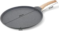 Bobikuke 25 cm-es palacsintasütő indukciós, tapadásmentes bevonattal és tésztaszóróval 6