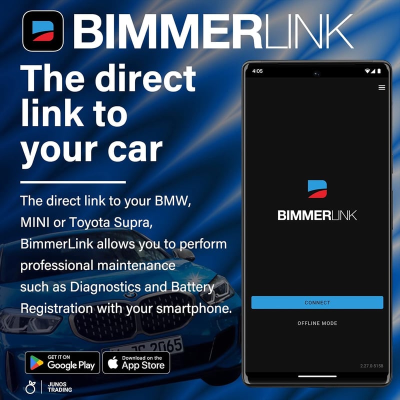 BODAC UniCarScan UCSI-2100 OBD2 Bluetooth 4.0 Adapter BimmerCode és MotoScan Alkalmazásokhoz - iOS, Android és Windows Kompatibilis Autódiag