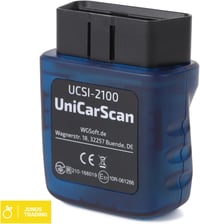 BODAC UniCarScan UCSI-2100 OBD2 Bluetooth 4.0 Adapter BimmerCode és MotoScan Alkalmazásokhoz - iOS, Android és Windows Kompatibilis Autódiag 6
