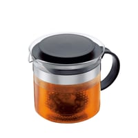 Bodum Bistro Nouveau čajník 1,5 l, čierny, sklenená kanvica na čaj s objemom 12 šálok 1