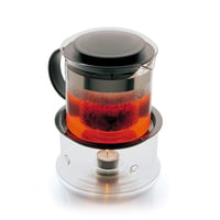 Bodum Bistro Nouveau čajník 1,5 l, čierny, sklenená kanvica na čaj s objemom 12 šálok 3