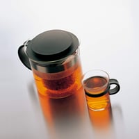 Bodum Bistro Nouveau čajník 1,5 l, čierny, sklenená kanvica na čaj s objemom 12 šálok 5