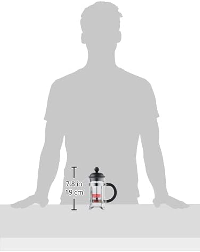 Bodum Caffettiera Fekete Franciasürgős Kávéfőző 350ml - Boroszilikát Üveg