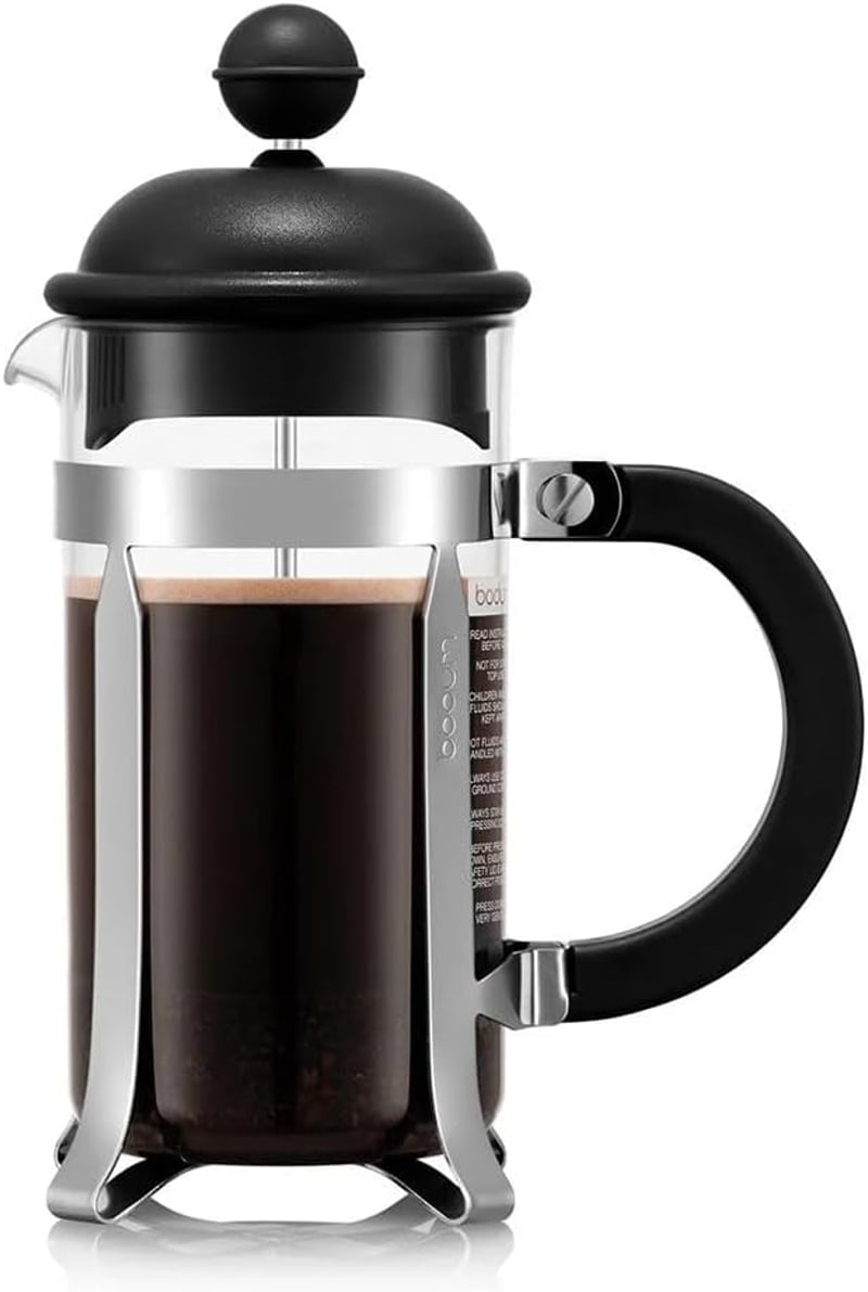 Bodum Caffettiera Fekete Franciasürgős Kávéfőző 350ml - Boroszilikát Üveg