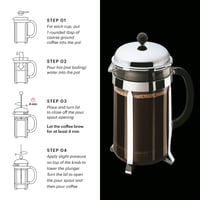 Bodum Chambord French Press aparat za kavu – 1,5 L, sjajna završna obrada, 12 šalica 6