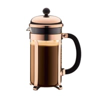 Bodum Chambord French Press aparat za kavu 1 l, boja bakra, s filtrom od nehrđajućeg čelika, vatrostalnim staklom, bez BPA, perivo u perilici posuđa, za 8 šalica 1