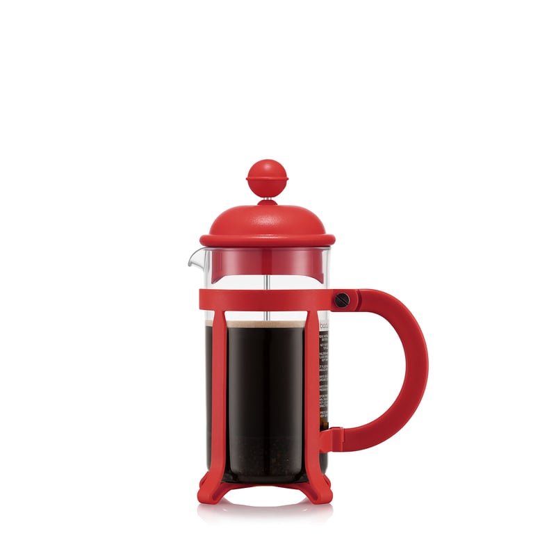 Presă Franceză pentru Cafea Bodum Java 1903-04, 3 cești, 0,35 l, Roșu, Ramă și Capac din Plastic