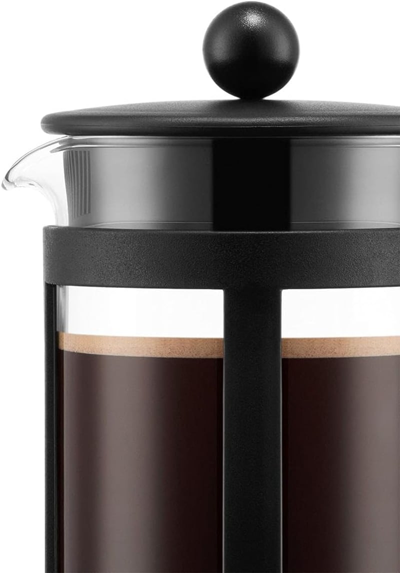 Bodum Kenya Kávéfőző 1L 8 Csésze Franciaprés Boroszilikát Üveg Rozsdamentes Acél