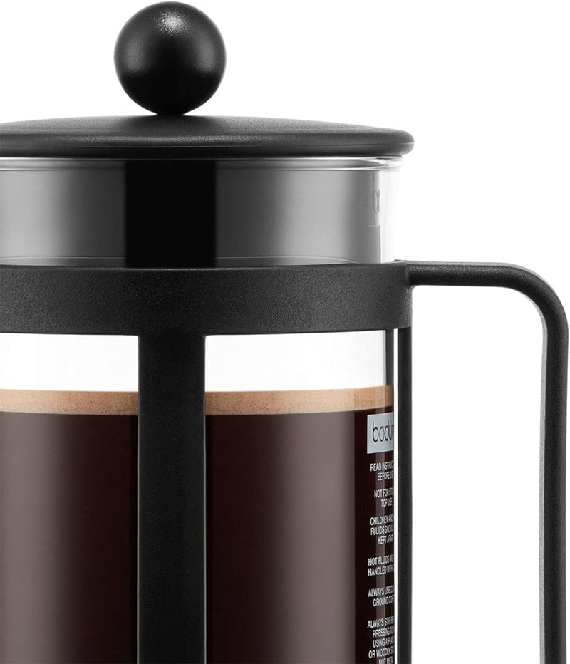 Bodum Kenya Kávéfőző 1L 8 Csésze Franciaprés Boroszilikát Üveg Rozsdamentes Acél