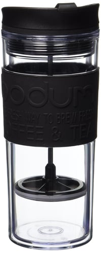 Cestovný termohrnček na kávu a čaj s French Pressom Bodum, 0,45 litra, čierny 2