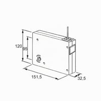 BODYGAD Mini navíjač roliet pre 14 mm široký popruh, rozteč otvorov 9,5 cm, na zapustenú montáž, vrátane 5 m popruhu, biely povrch 4