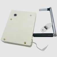 BODYGAD Mini navíjač roliet pre 14 mm široký popruh, rozteč otvorov 9,5 cm, na zapustenú montáž, vrátane 5 m popruhu, biely povrch 5