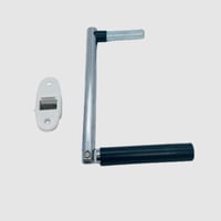 BODYGAD Mini navíjač roliet pre 14 mm široký popruh, rozteč otvorov 9,5 cm, na zapustenú montáž, vrátane 5 m popruhu, biely povrch 7