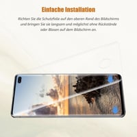 Ochranná fólia na displej Bodyguard pre Galaxy S10 Plus, 2 ks, 3D celoplošné pokrytie, HD krištáľovo čistá, kompatibilná s čítačkou odtlačkov prstov, tvrdosť 9H, odolná proti poškriabaniu 6