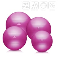 Minge de gimnastică BODYMATE cu pompă și e-book – fitness, yoga, pilates, scaun de birou, întărirea spatelui și antrenamentul mușchilor abdominali (core) 2