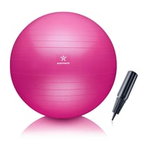 Minge de gimnastică BODYMATE cu pompă și e-book – fitness, yoga, pilates, scaun de birou, întărirea spatelui și antrenamentul mușchilor abdominali (core) 1