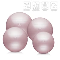 BODYMATE gymnastická lopta, fitlopta, fitnes, joga, kancelárska stolička, vrátane pumpy a e-knihy, ružová, 75 cm 2
