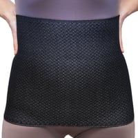 BODYPERFECT Gyapjú Hátmelegítő Fekete XL Vesefűtő Hőmérséklet Öv Férfiaknak Nőknek 4