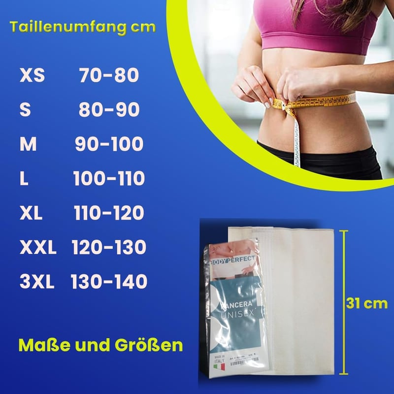 BODYPERFECT Gyapjú Hátmelegítő Fekete XL Vesefűtő Hőmérséklet Öv Férfiaknak Nőknek
