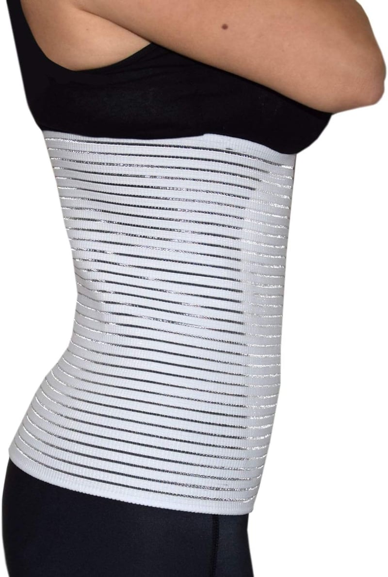 BODYPERFECT Hasprés Szülés Után Uniszex Fehér XL Állítható Hátfájás Enyhítő