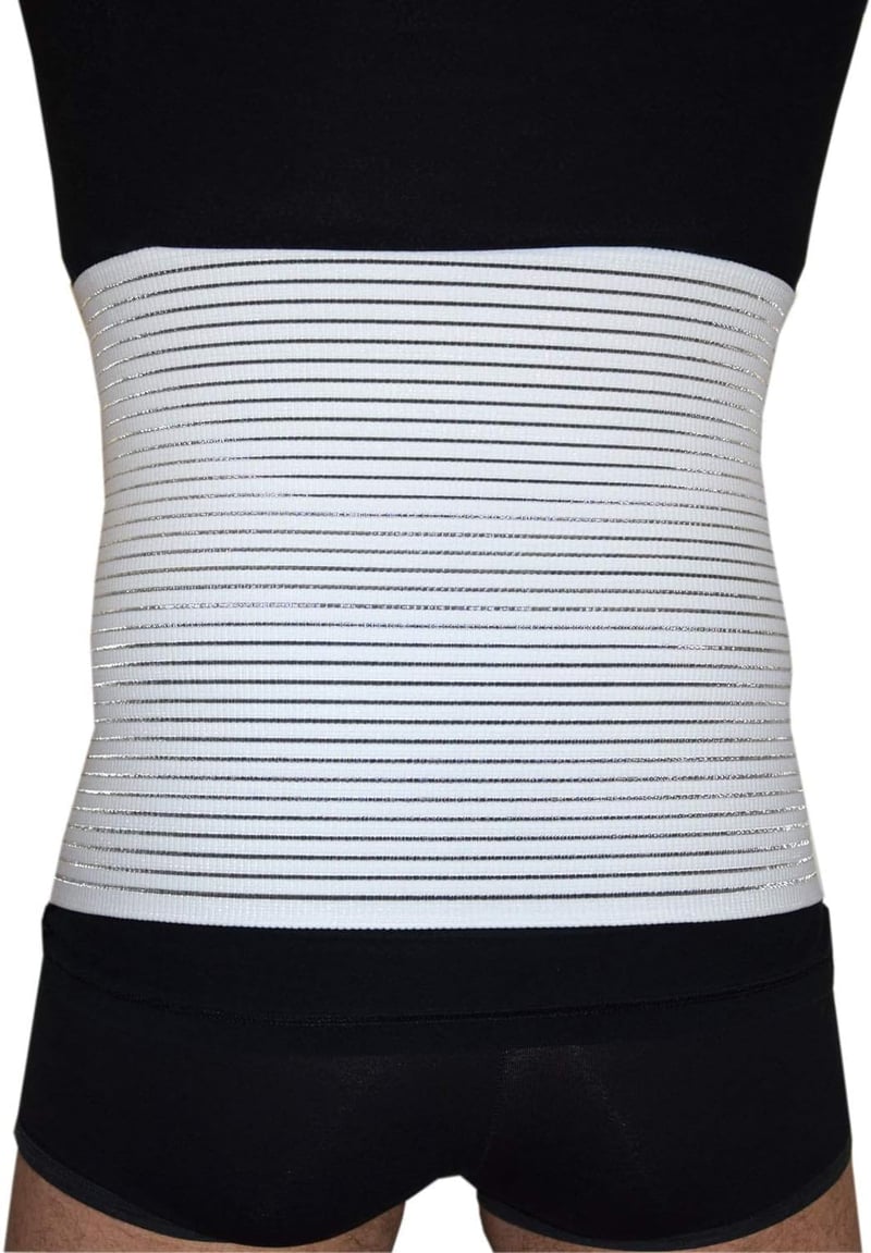 BODYPERFECT Hasprés Szülés Után Uniszex Fehér XL Állítható Hátfájás Enyhítő