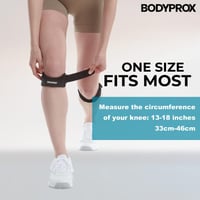 Bodyprox Patella Térd Szalag 2 db, Térdfájdalom Enyhítő Támasz Futáshoz és Sporthoz 3