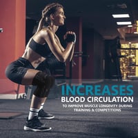 Bodyprox Térdrögzítő Kompressziós Pánt Férfiaknak és Nőknek 2 db M méret 4